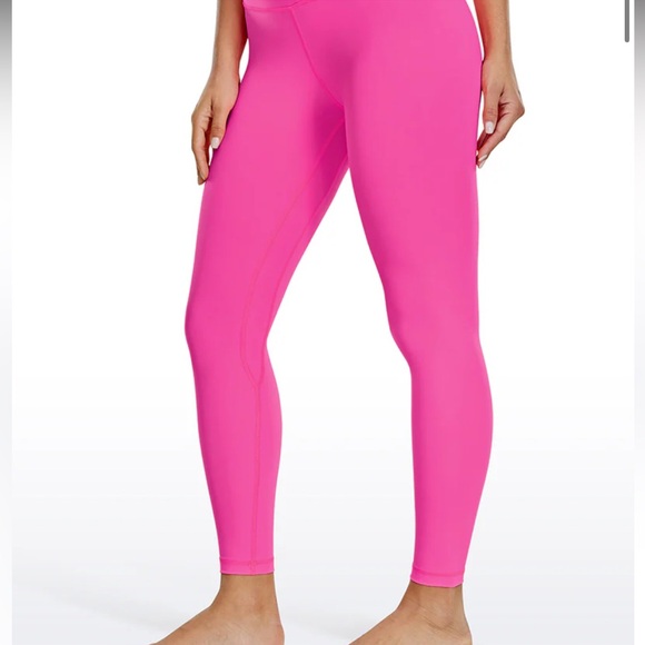 CRZ YOGA ButterLuxe Naked Feel Neon Hot Pink Leggings NWT Sz L / 12 - Picture 13 of 13